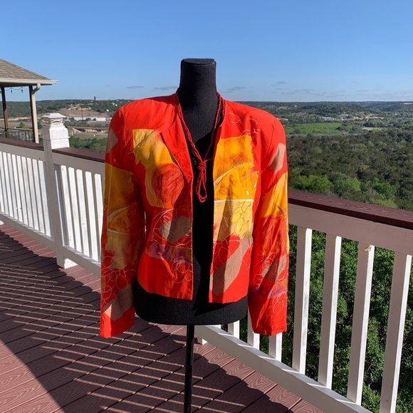 AC Sport Abstract Collarless Jacket‎ - Picture 2 of 10